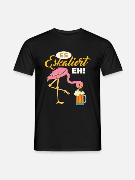Es Eskaliert Eh - Männer T-Shirt - Schwarz