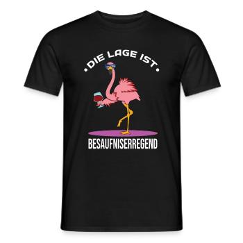 Die Lage ist Besaufniserregend - Männer T-Shirt - Schwarz - Vorne - AI Model Male 178 light (178cm)