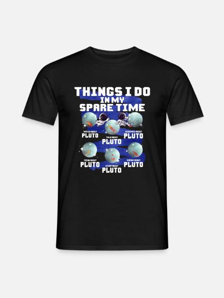 Pluto - Männer T-Shirt - Schwarz
