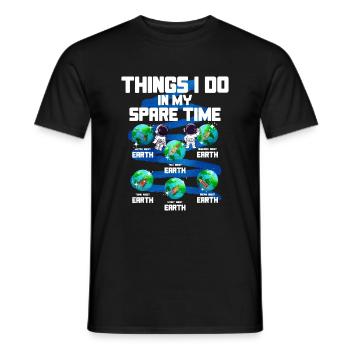 Erde - Männer T-Shirt - Schwarz - Vorne - AI Model Male 178 light (178cm)