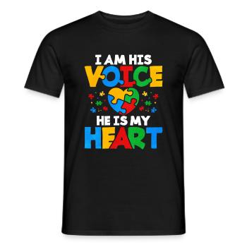 Autism Autism Gift - Men's T-Shirt - black - Front - AI Model Male 178 light (178cm)
