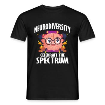 Autism Autism Gift - Men's T-Shirt - black - Front - AI Model Male 178 light (178cm)