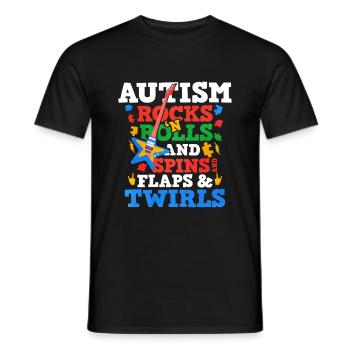 Cadeau autisme autisme - T-shirt homme - noir - Devant - AI Model Male 178 light (178cm)
