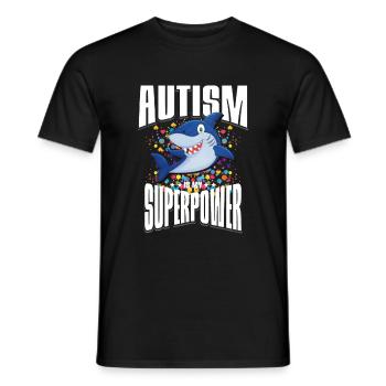 Cadeau autisme autisme - T-shirt homme - noir - Devant - AI Model Male 178 light (178cm)