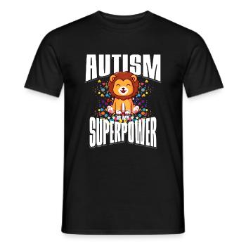Cadeau autisme autisme - T-shirt homme - noir - Devant - AI Model Male 178 light (178cm)