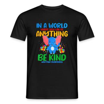 Cadeau autisme autisme - T-shirt homme - noir - Devant - AI Model Male 178 light (178cm)