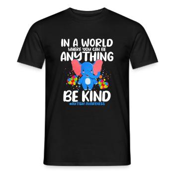 Autism Autism Gift - Men's T-Shirt - black - Front - AI Model Male 178 light (178cm)