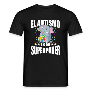 Cadeau autisme autisme - T-shirt homme - noir - Devant - AI Model Male 178 light (178cm)