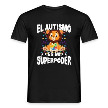 Cadeau autisme autisme - T-shirt homme - noir - Devant - AI Model Male 178 light (178cm)