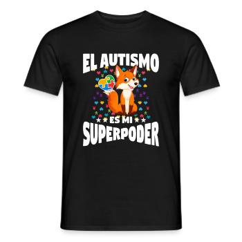 Autism Autism Gift - Men's T-Shirt - black - Front - AI Model Male 178 light (178cm)