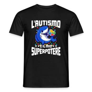 Autism Autism Gift - Men's T-Shirt - black - Front - AI Model Male 178 light (178cm)