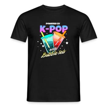 K Pop Und Bubble Tee - Männer T-Shirt - Schwarz - Vorne - AI Model Male 178 light (178cm)