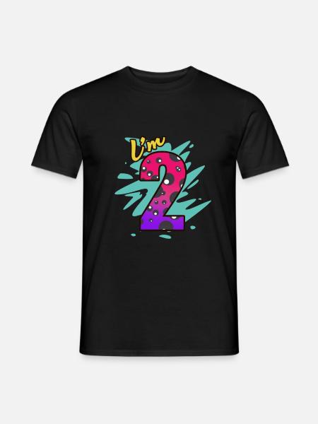 2nd Birthday - Men's T-Shirt - black