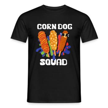 Corn Dog Squad - Men's T-Shirt - black - Front - AI Model Male 178 light (178cm)