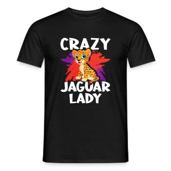 Jaguar Frauen Liebe - Männer T-Shirt - Schwarz - Vorne - AI Model Male 178 light (178cm)