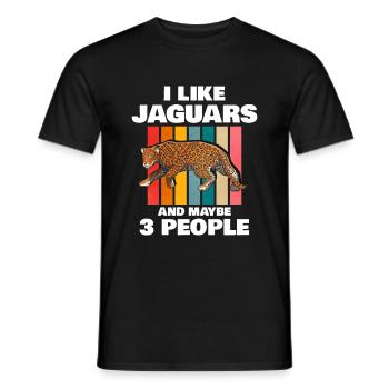 Jaguar - T-shirt homme - noir - Devant - AI Model Male 178 light (178cm)