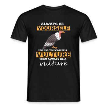 Vautour - T-shirt homme - noir - Devant - AI Model Male 178 light (178cm)