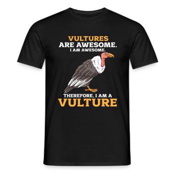 Vautour - T-shirt homme - noir - Devant - AI Model Male 178 light (178cm)