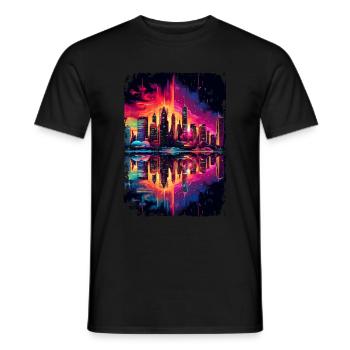 New York - Männer T-Shirt - Schwarz - Vorne - AI Model Male 178 light (178cm)