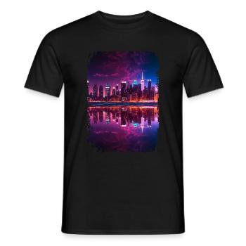 New York - Männer T-Shirt - Schwarz - Vorne - AI Model Male 178 light (178cm)