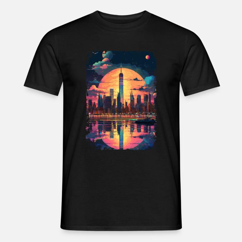 New York - Männer T-Shirt - Schwarz