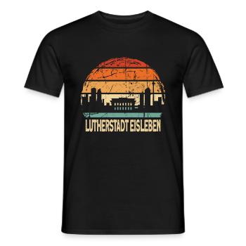 Lutherstadt Eisleben - Männer T-Shirt - Schwarz - Vorne - AI Model Male 178 light (178cm)