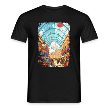 Londres - T-shirt homme - noir - Devant - AI Model Male 178 light (178cm)