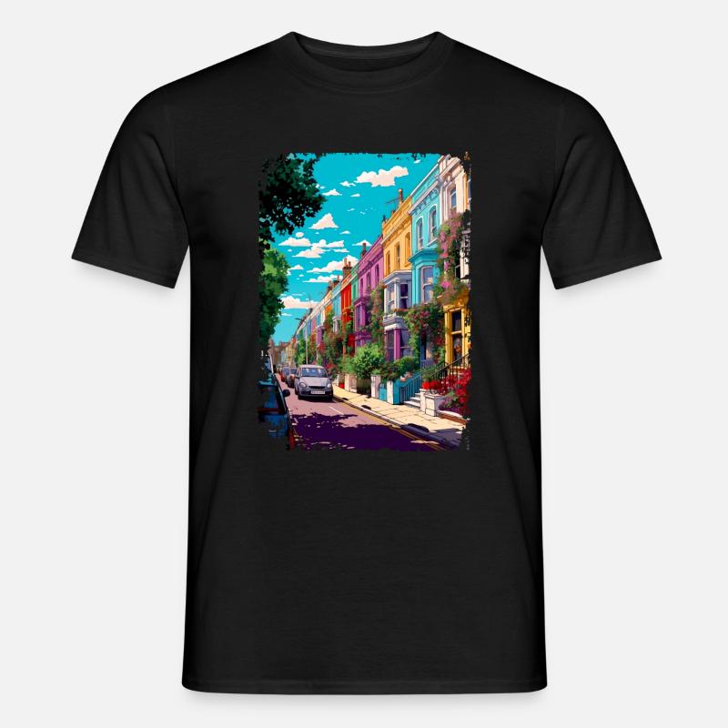 London - Männer T-Shirt - Schwarz