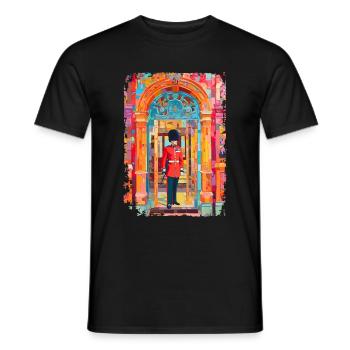 Londres - T-shirt homme - noir - Devant - AI Model Male 178 light (178cm)