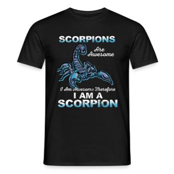 Scorpion - Männer T-Shirt - Schwarz - Vorne - AI Model Male 178 light (178cm)