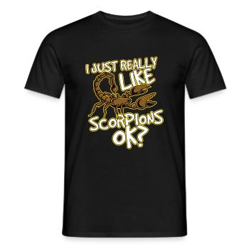 Scorpion - Männer T-Shirt - Schwarz - Vorne - AI Model Male 178 light (178cm)