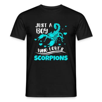 Scorpion - T-shirt homme - noir - Devant - AI Model Male 178 light (178cm)