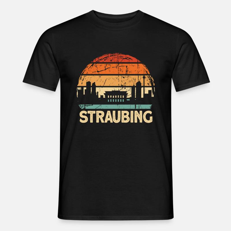 Straubing - Männer T-Shirt - Schwarz
