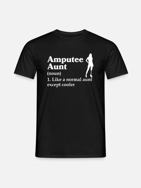 Amputiertes Bein Prothese Geschenk - Männer T-Shirt - Schwarz