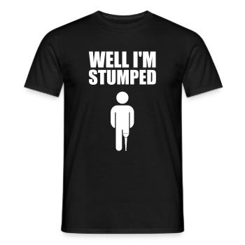Amputated Leg Prosthesis Gift - Men's T-Shirt - black - Front - AI Model Male 178 light (178cm)