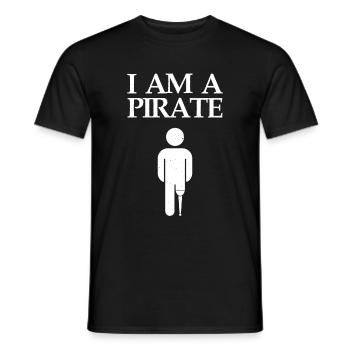 Amputiertes Bein Prothese Geschenk - Männer T-Shirt - Schwarz - Vorne - AI Model Male 178 light (178cm)