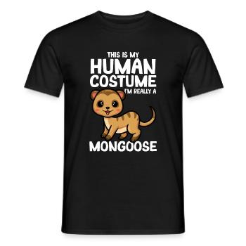 Mongooses Mongooses Meerkats - Men's T-Shirt - black - Front - AI Model Male 178 light (178cm)