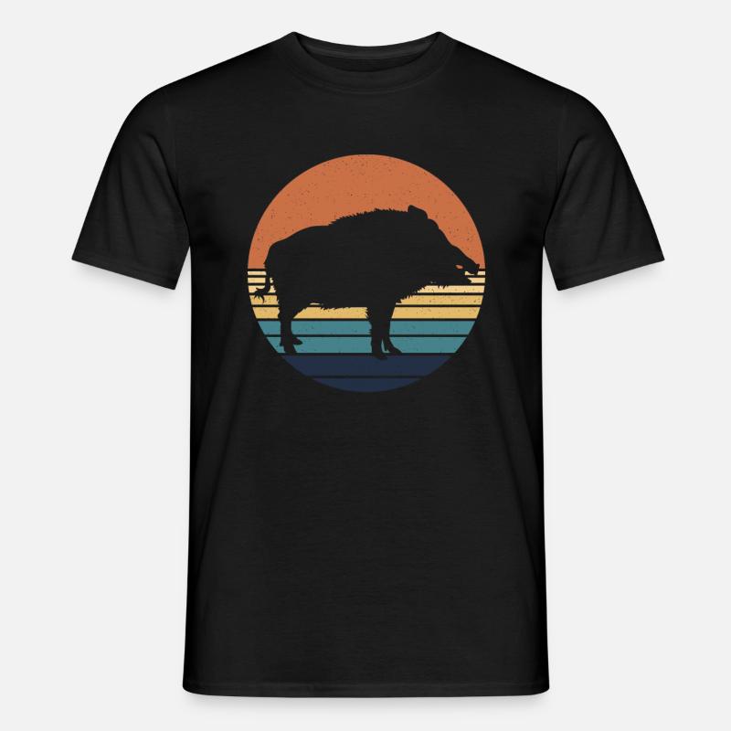 Warzenschwein - Mænd T-shirt - sort