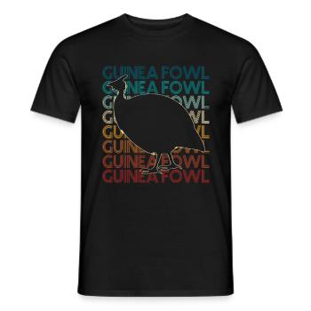 Perlhuhn - Männer T-Shirt - Schwarz - Vorne - AI Model Male 178 light (178cm)