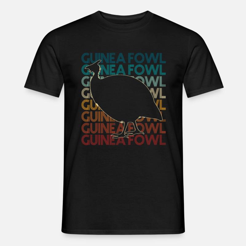 Perlhuhn - Männer T-Shirt - Schwarz