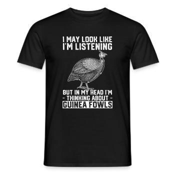 Perlhuhn - Männer T-Shirt - Schwarz - Vorne - AI Model Male 178 light (178cm)