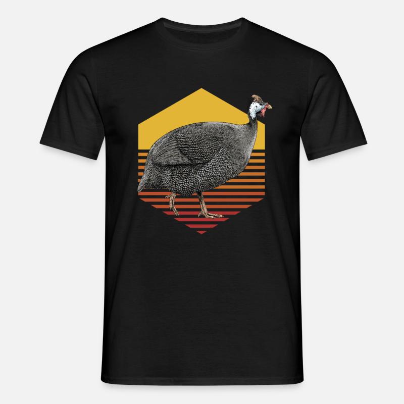 Perlhuhn - Männer T-Shirt - Schwarz
