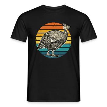 Perlhuhn - Männer T-Shirt - Schwarz - Vorne - AI Model Male 178 light (178cm)