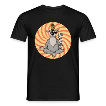 Lemur - Men's T-Shirt - black - Front - AI Model Male 178 light (178cm)