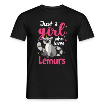 Lemur - Men's T-Shirt - black - Front - AI Model Male 178 light (178cm)