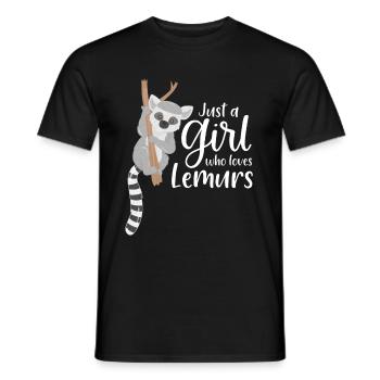 Lemur - Men's T-Shirt - black - Front - AI Model Male 178 light (178cm)