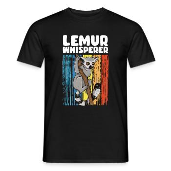 Lemur - Men's T-Shirt - black - Front - AI Model Male 178 light (178cm)