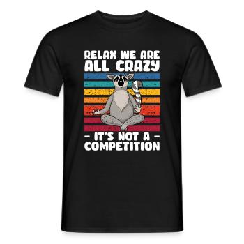 Lemur - Men's T-Shirt - black - Front - AI Model Male 178 light (178cm)