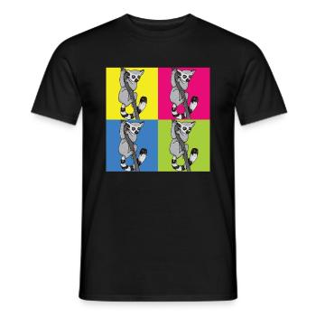 Lemur - Men's T-Shirt - black - Front - AI Model Male 178 light (178cm)