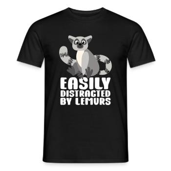 Lemur - Men's T-Shirt - black - Front - AI Model Male 178 light (178cm)